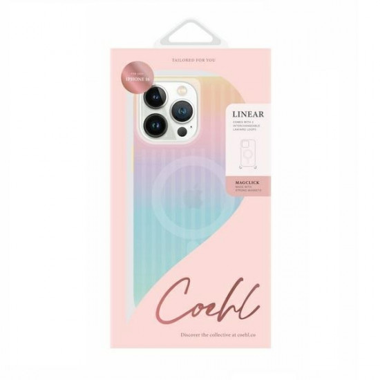 UNIQ Cover Coehl Linear iPhone 16 6.1" Magnetic Charging iridescent