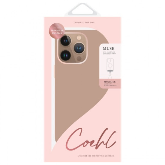 UNIQ Cover Coehl Muse iPhone 16 Pro Max 6.9" Magnetic Charging dusty nude