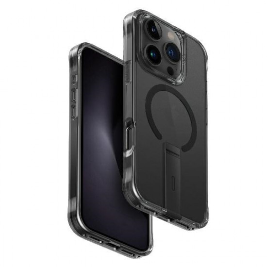 UNIQ Cover Eleva with Vertica Stand iPhone 16 Pro 6.3" carbon black