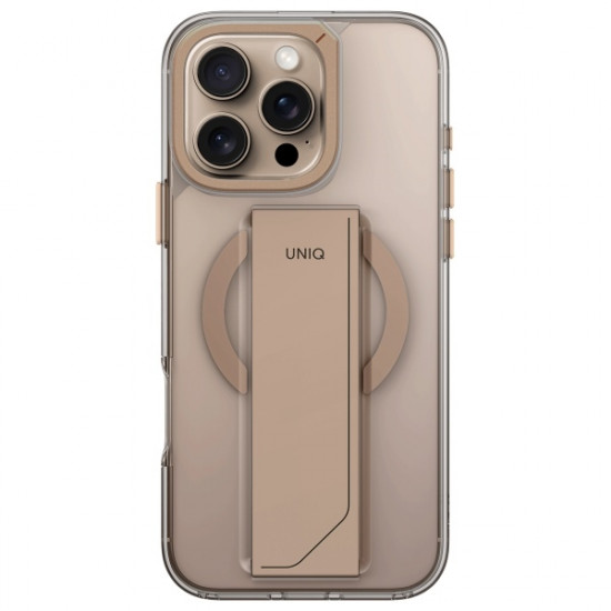 UNIQ Cover Heldro Max iPhone 16 Pro 6.3" Magclick Charging  taupe gold