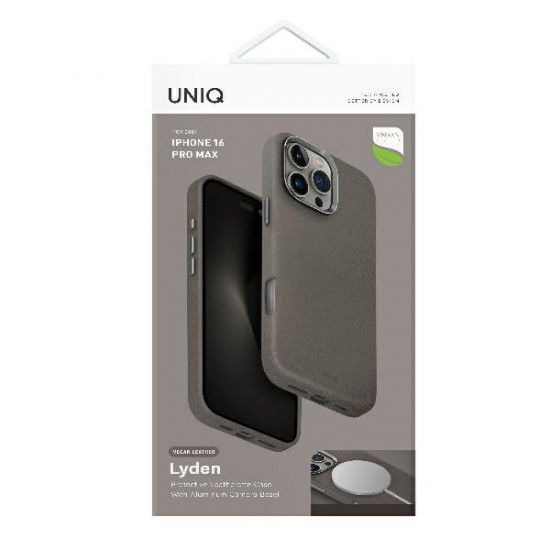 UNIQ Cover Lyden iPhone 16 Pro Max 6.9" Magclick Charging flint grey