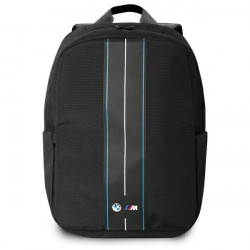 BMW Backpack BMBP15COMPVSKL 16" black Nylon Blue Stripe BMW Backpack BMBP15COMPVSKL 16" black Nylon Blue Stripe