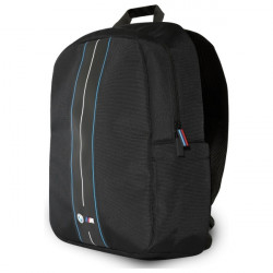 BMW Backpack BMBP15COMPVSKL 16" black Nylon Blue Stripe BMW Backpack BMBP15COMPVSKL 16" black Nylon Blue Stripe