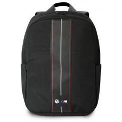 BMW Backpack BMBP15COMPVSKR 16" black Nylon Red Stripe BMW Backpack BMBP15COMPVSKR 16" black Nylon Red Stripe