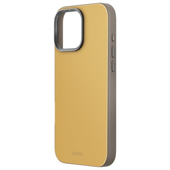 UNIQ Cover Lyden DS iPhone 16 Pro Max  6.9" Magclick Charging yellow-grey