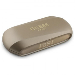 Guess Bluetooth headphones GUTWSC2MCDSD TWS + docking station  gold Elongated Metalic Printed Logo