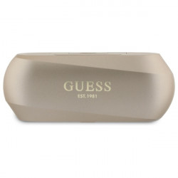 Guess Bluetooth headphones GUTWSC2MCDSD TWS + docking station  gold Elongated Metalic Printed Logo
