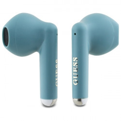 Guess Bluetooth headphones GUTWSJ14ESGQ TWS + docking station  turquoise Printed Classic Logo
