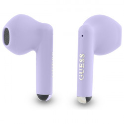 Guess Bluetooth headphones GUTWSJ14ESGU TWS + docking station purple Printed Classic Logo