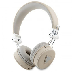 Guess Bluetooth on-ear headphones ENC GUBH70PGTSPSE beige Grained Classic Round Shape