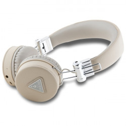 Guess Bluetooth on-ear headphones ENC GUBH70PGTSPSE beige Grained Classic Round Shape