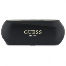 Guess Bluetooth headphones GUTWSC2MCDSK TWS + docking station black Elongated Metalic Printed Logo