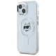 Karl Lagerfeld KLHMP15MHLSCHH iPhone 15 Plus 6.7" white hardcase IML Metal Choupette Head MagSafe