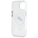 Karl Lagerfeld KLHMP15SHLSKCH iPhone 15 6.1" white hardcase IML Metal Karl&Choupette Head MagSafe