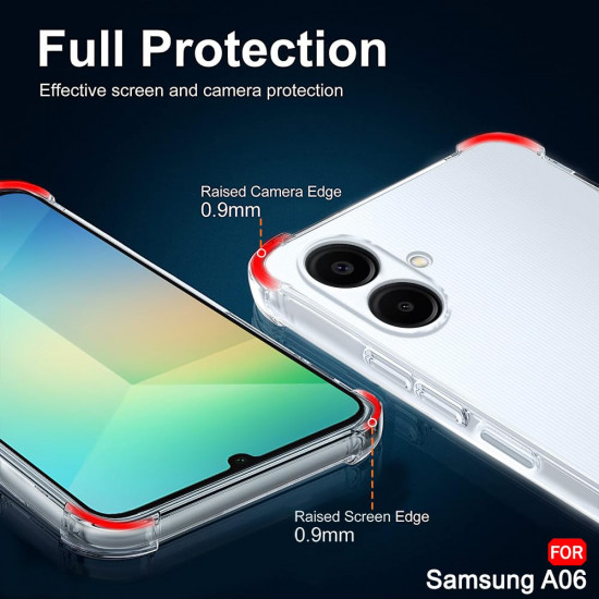 Techsuit  Shockproof Clear Silicone  Samsung Galaxy A06  Clear