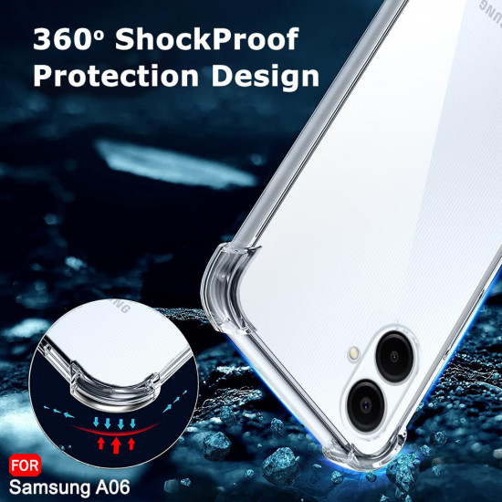 Techsuit  Shockproof Clear Silicone  Samsung Galaxy A06  Clear