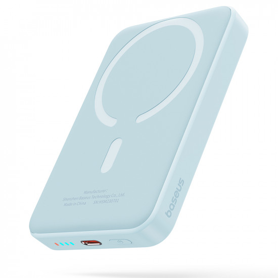 Baseus Power Bank Mini Air (P10059001313 00) Type C, MagSafe Charging, 20W, 10000mAh, with Cable Type C, 30cm Blue Baseus Power Bank Mini Air (P10059001313 00) Type C, MagSafe Charging, 20W, 10000mAh, with Cable Type C, 30cm Blue