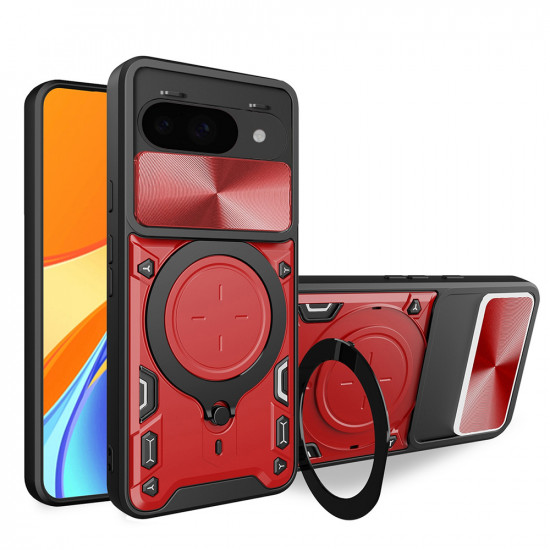 Techsuit  CamGuard Pro  Google Pixel 9a  Red