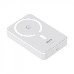 Baseus  Power Bank MagPro Magnetic PPCXZ05 (P10064101223 00)  USB C, 5000mAh, 20W, MagSafe, Cable Type C, 3A, 30cm  White Baseus  Power Bank MagPro Magnetic PPCXZ05 (P10064101223 00)  USB C, 5000mAh, 20W, MagSafe, Cable Type C, 3A, 30cm  White