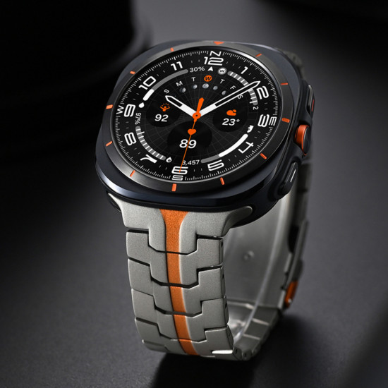 Techsuit  Watchband (W063)  Samsung Galaxy Watch UltraΒ 47mm  Titanium Orange