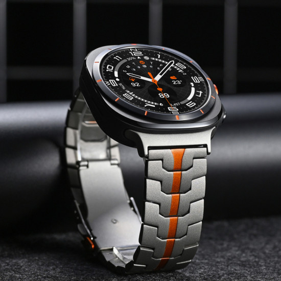 Techsuit  Watchband (W063)  Samsung Galaxy Watch UltraΒ 47mm  Titanium Orange