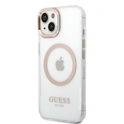 Guess Metal Outline Magsafe (GUHMP15MHTRMD) iPhone 15 Plus / iPhone 14 Plus Gold Guess Metal Outline Magsafe (GUHMP15MHTRMD) iPhone 15 Plus / iPhone 14 Plus Gold