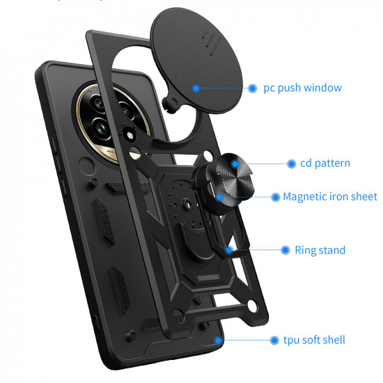 Techsuit  CamShield Series  Realme 13 Pro / 13 Pro+  Black