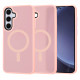 Techsuit  HaloFrostΒ MagSafe Series  Samsung Galaxy S25 Plus  Pink