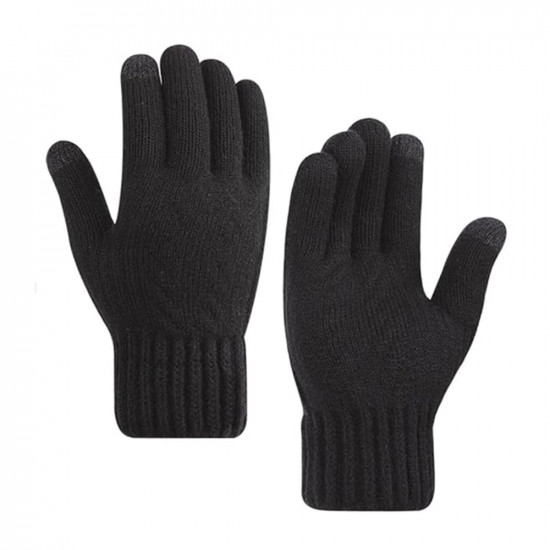 Techsuit Gloves (ST0015) from Alpaca Wool, Size 21cm Black Techsuit Gloves (ST0015) from Alpaca Wool, Size 21cm Black