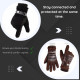 Techsuit  Touchscreen Gloves (OG101)  PU, Soft and Warm, Free Size  Black