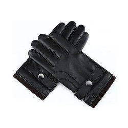 Techsuit  Touchscreen Gloves (OG102)  PU, Elegant Design, Windproof, Free Size  Black