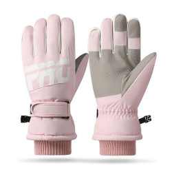 Techsuit  Touchscreen Gloves Pro (OG104)  for Ski, Waterproof, Size M  Pink