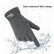 Techsuit  Touchscreen Gloves (OG103)  for Ski, Super Warm, Fashion, Free Size  Gray