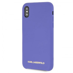Karl Lagerfeld KLHCPXSLVOG Apple iPhone XS/X hardcase violet Silicone