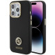 Guess GUHCP15LM4DGPK iPhone 15 Pro 6.1" czarny/black hardcase Silicone Logo Strass 4G