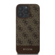 Guess GUHCP16LG4GLBR iPhone 16 Pro 6.3"  brązowy/brown hardcase 4G Bottom Stripe