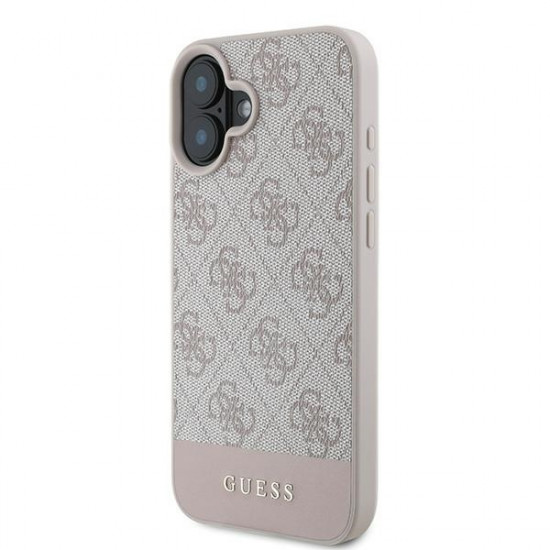 Guess GUHCP16MG4GLPI iPhone 16 Plus 6.7" różowy/pink hardcase 4G Bottom Stripe