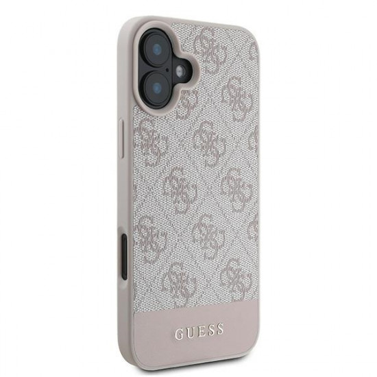 Guess GUHCP16MG4GLPI iPhone 16 Plus 6.7" różowy/pink hardcase 4G Bottom Stripe