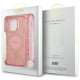 Guess GUHMP16LHCPOFPP iPhone 16 Pro 6.3"  różowy/pink hardcase IML Flowers Allover Electro With Pearl Strap MagSafe