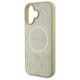 Guess GUHMP16SPSAPSMED iPhone 16 6.1" złoty/gold hardcase Saffiano Peony Classic Logo MagSafe