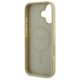 Guess GUHMP16SPSAPSMED iPhone 16 6.1" złoty/gold hardcase Saffiano Peony Classic Logo MagSafe