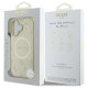 Guess GUHMP16SPSAPSMED iPhone 16 6.1" złoty/gold hardcase Saffiano Peony Classic Logo MagSafe