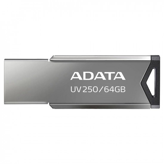 Adata Memory Stick (AUV250 64G RBK) USB 2.0 FlashDrive, 64GB Silver