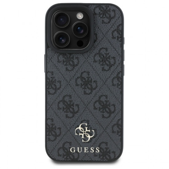 Guess GUHMP16LP4SM4MK iPhone 16 Pro 6.3" black hardcase 4G Small Classic MagSafe