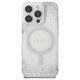 Guess GUHMP16LRGRGES iPhone 16 Pro 6.3" silver hardcase Resin Gradient Glitter MagSafe