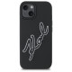 Karl Lagerfeld KLHCP15S3DRKSDLK iPhone 15 6.1" black hardcase 3D Rubber Signature