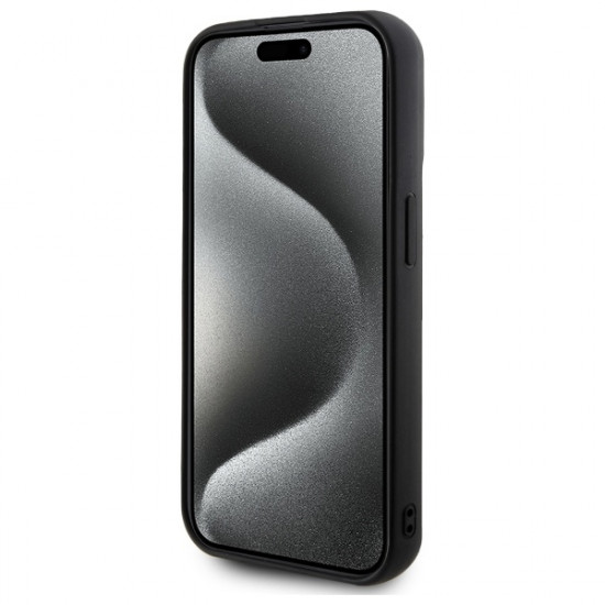 Karl Lagerfeld KLHCP15X3DRKSDLK iPhone 15 Pro Max 6.7" black hardcase 3D Rubber Signature