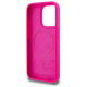 Karl Lagerfeld KLHMP15LSKHPPLF iPhone 15 Pro 6.1" fuschia hardcase Silicone Karl Head Print MagSafe