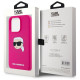 Karl Lagerfeld KLHMP15LSKHPPLF iPhone 15 Pro 6.1" fuschia hardcase Silicone Karl Head Print MagSafe