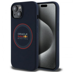 Red Bull RBHMP15S24SIILVR iPhone 15 6.1" hardcase navy Silicone Red Ring MagSafe